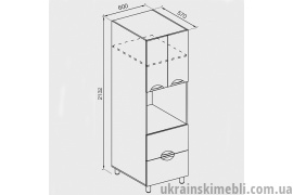 П 60ДШ (720) (Кухня Адель Люкс)